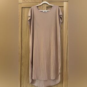 Double Zero Tan Midi Dress